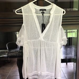 Miss Me cold-shoulder Top
